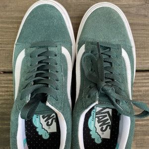 Forest green suede Vans